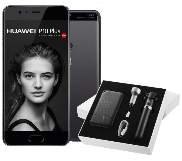 Huawei P10 Plus (czarny) + zestaw akcesoriów
