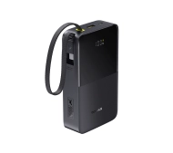 Baseus Bipow 2 Pro 20000mAh 22.5W Cyfrowy wyświetlacz, Wbudowany kabel USB-C Czarny