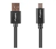 Lanberg USB do USB-C QC 3,0 1,8m Czarny