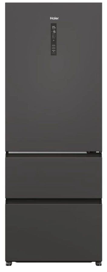 Haier Seria 5 HTR5719ENPT Pełny No Frost 190cm Komora świeżości Czarny łupkowy