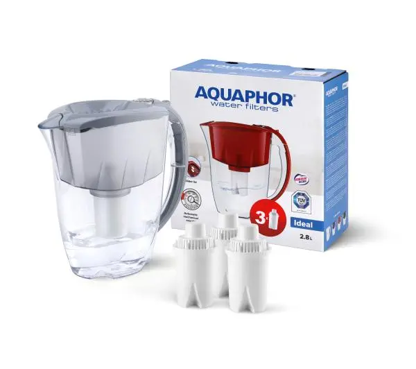Aquaphor Ideal 2,8l 3 wkłady Szary