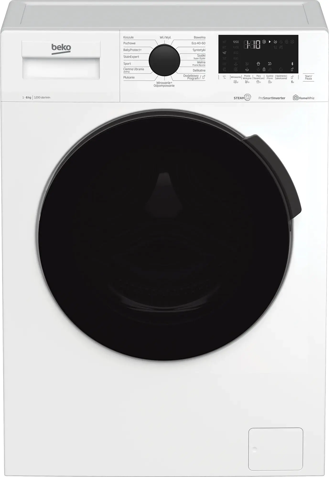 Beko WUE6624XBWS SteamCure Slim 6kg 1200obr/min Zdalne sterowanie
