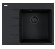 Franke Centro CNG 611-62 TL Komora z lewej strony Granitowy Czarny mat
