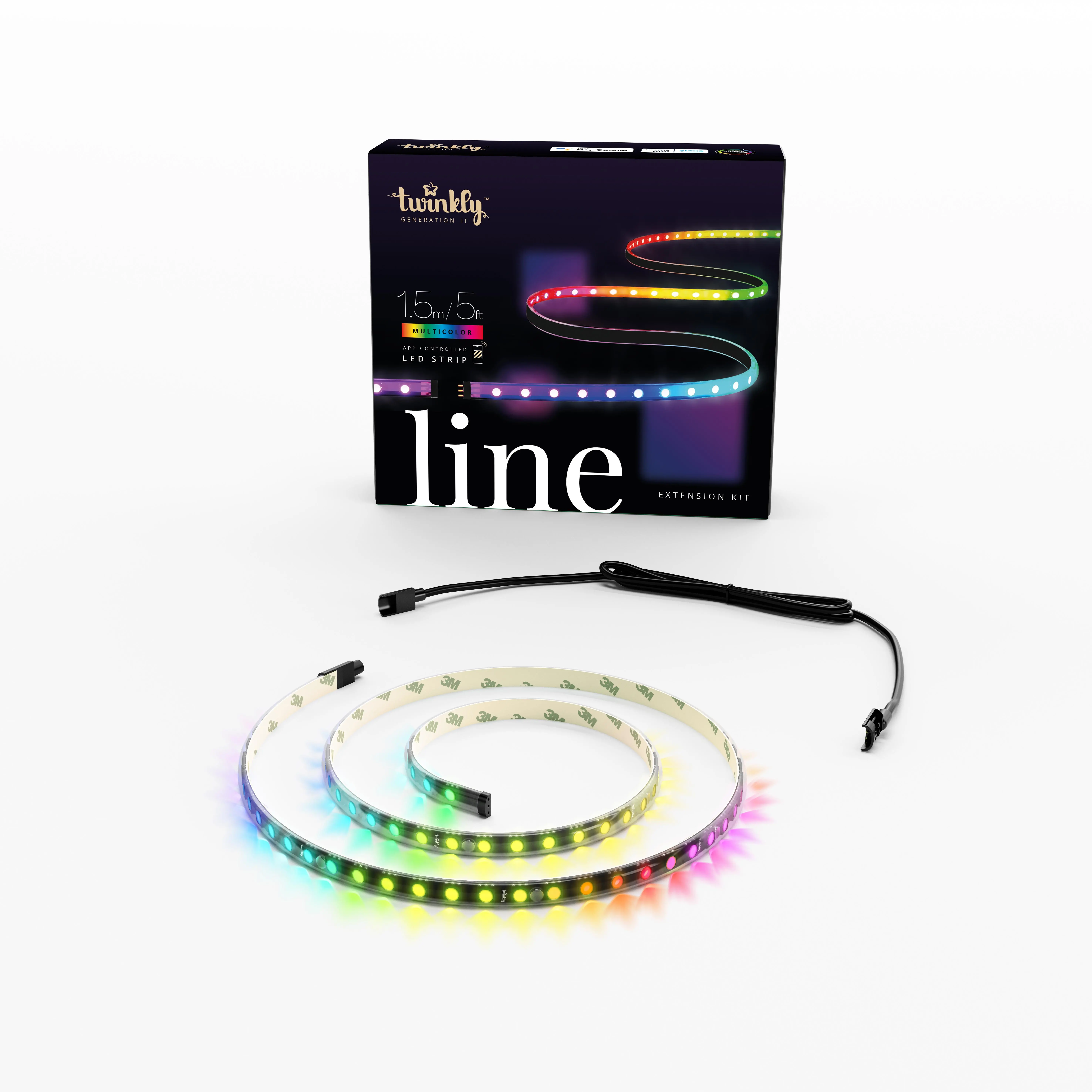 Twinkly Line 90 LED RGB 1,5m Czarny