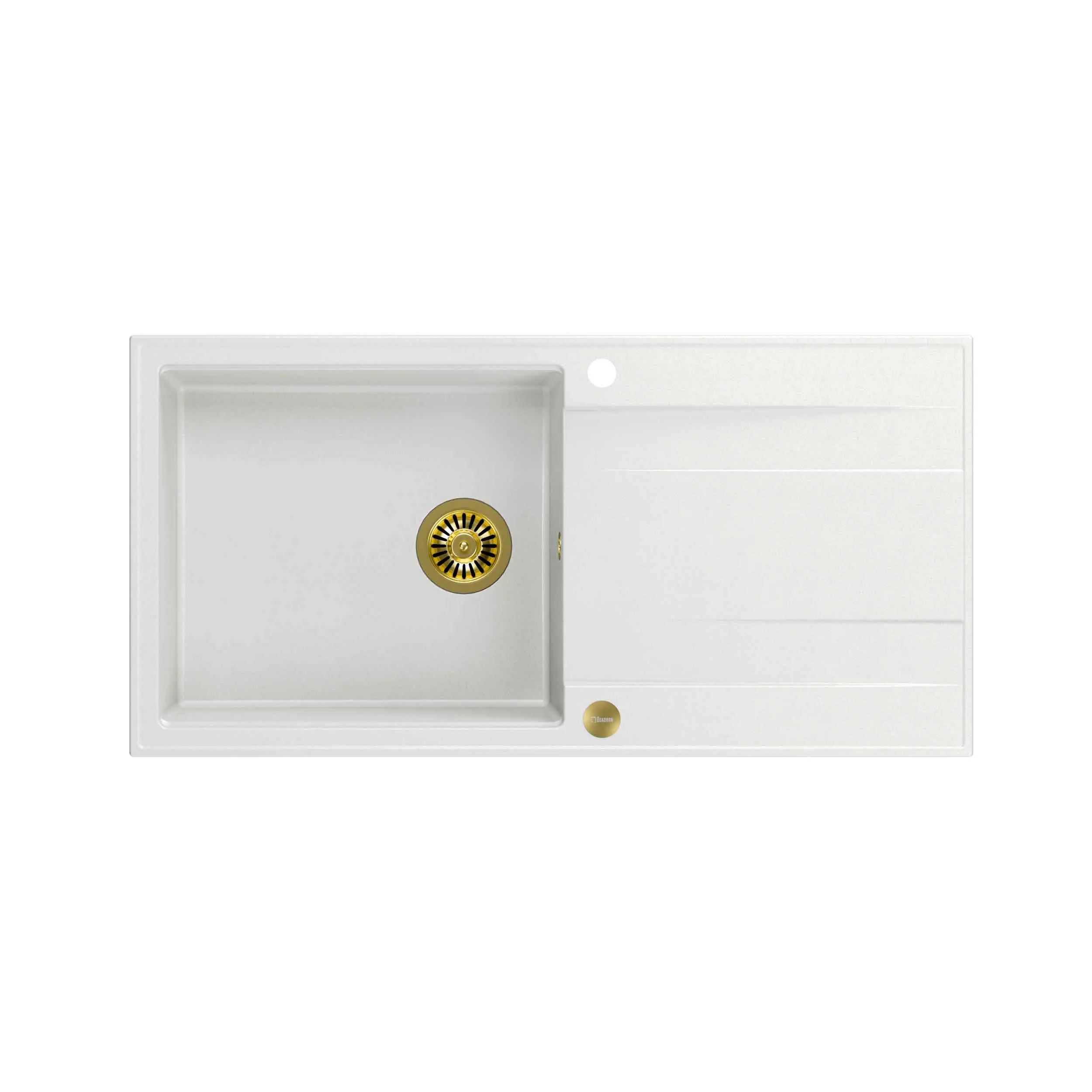 Quadron HCQE10050U1_PVDG1 P2O Evan 146 XL Granitowy Biały/Złoty