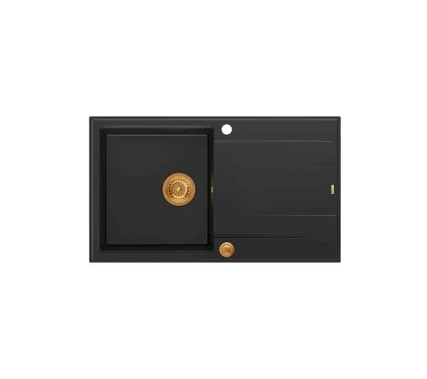 Quadron HCQE8650U7_PVDC1 P2O Evan 111 Granitowy Czarny mat/Miedziany