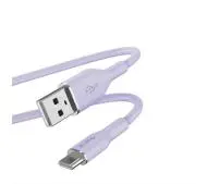 Puro ICON Soft PUUSBCICONLVD USB-A do USB-C 1,5m Fioletowy