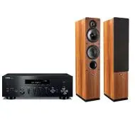 Yamaha R-N600A Czarny, Indiana Line Tesi 561 Orzech
