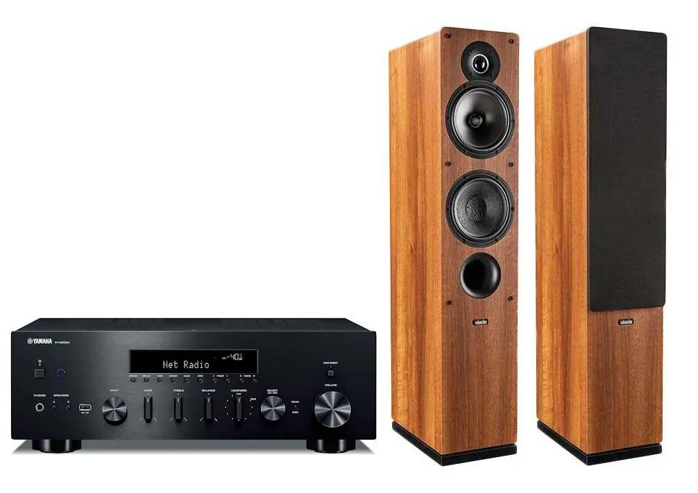 Yamaha R-N600A Czarny, Indiana Line Tesi 561 Orzech