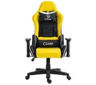 Cobra Rebel CR201 Gamingowy do 130kg Skóra ECO Żółto-czarny