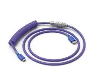 Glorious PC Gaming Race Coil Cable Nebula USB-C - USB-A (GLO-CBL-COIL-NEBULA ) Fioletowy