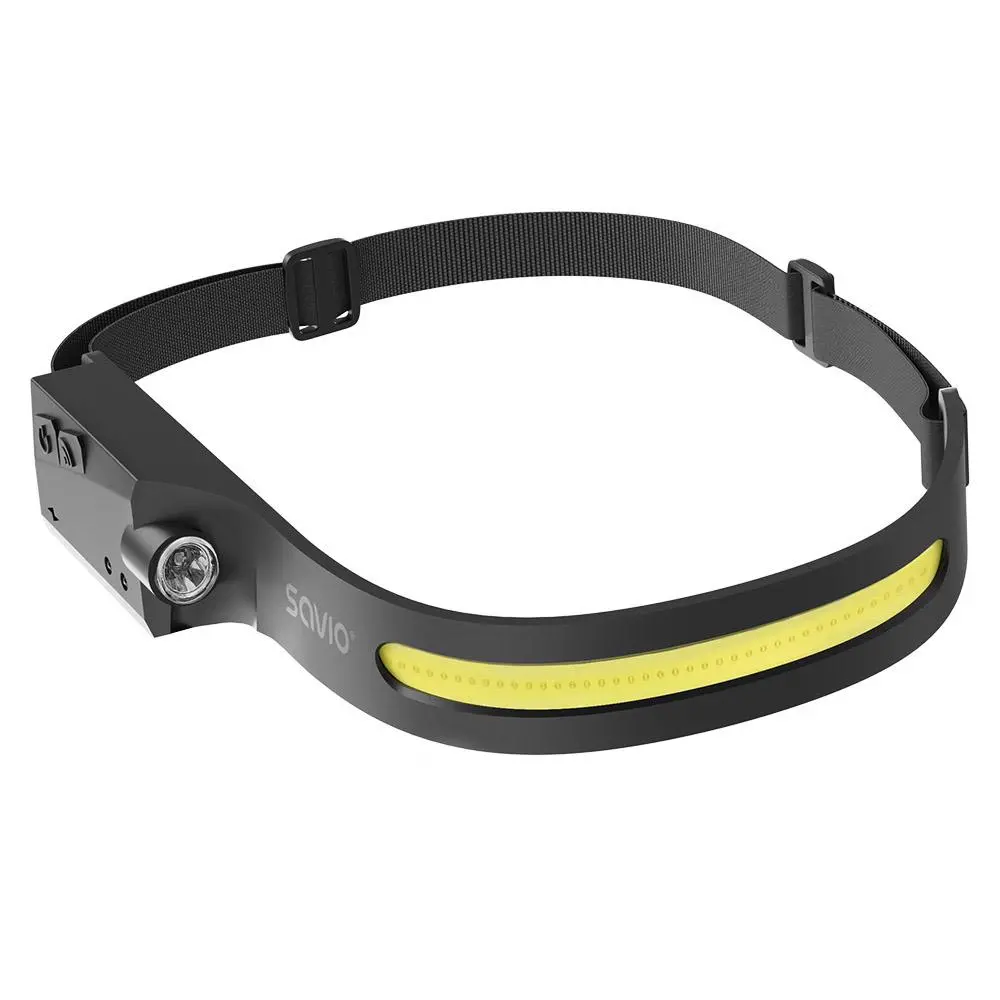 Savio FL-02, czołowa, z czujnikiem ruchu, COB LED, USB-C, 350 lm
