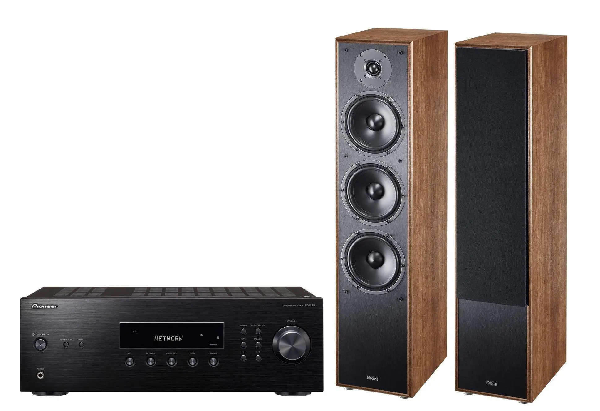 Pioneer SX-10AE Czarny, Magnat Monitor S70 Orzech 2szt.