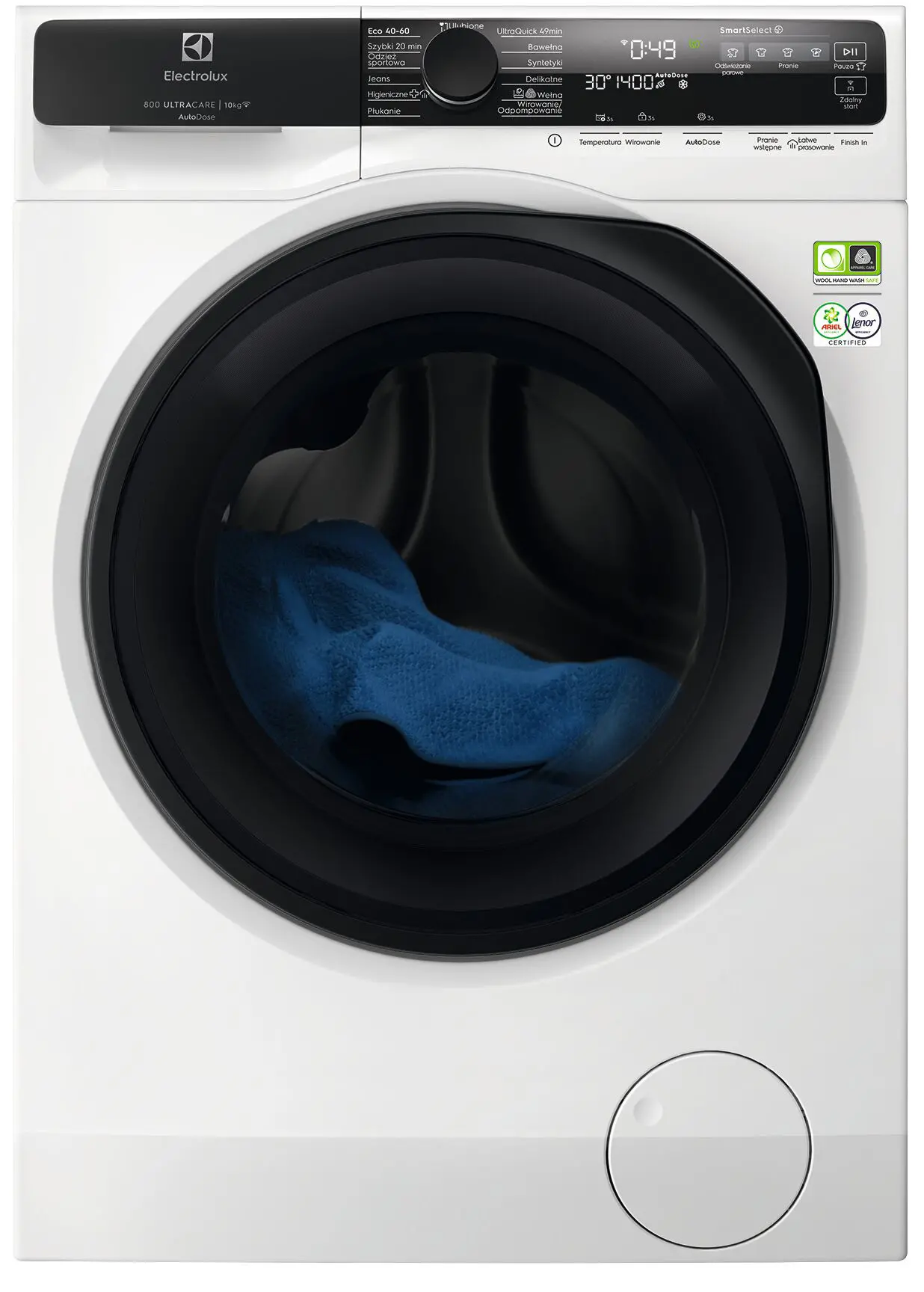 Electrolux 800 UltraCare EW8F5417ACP 10kg 1400obr/min Zdalne sterowanie