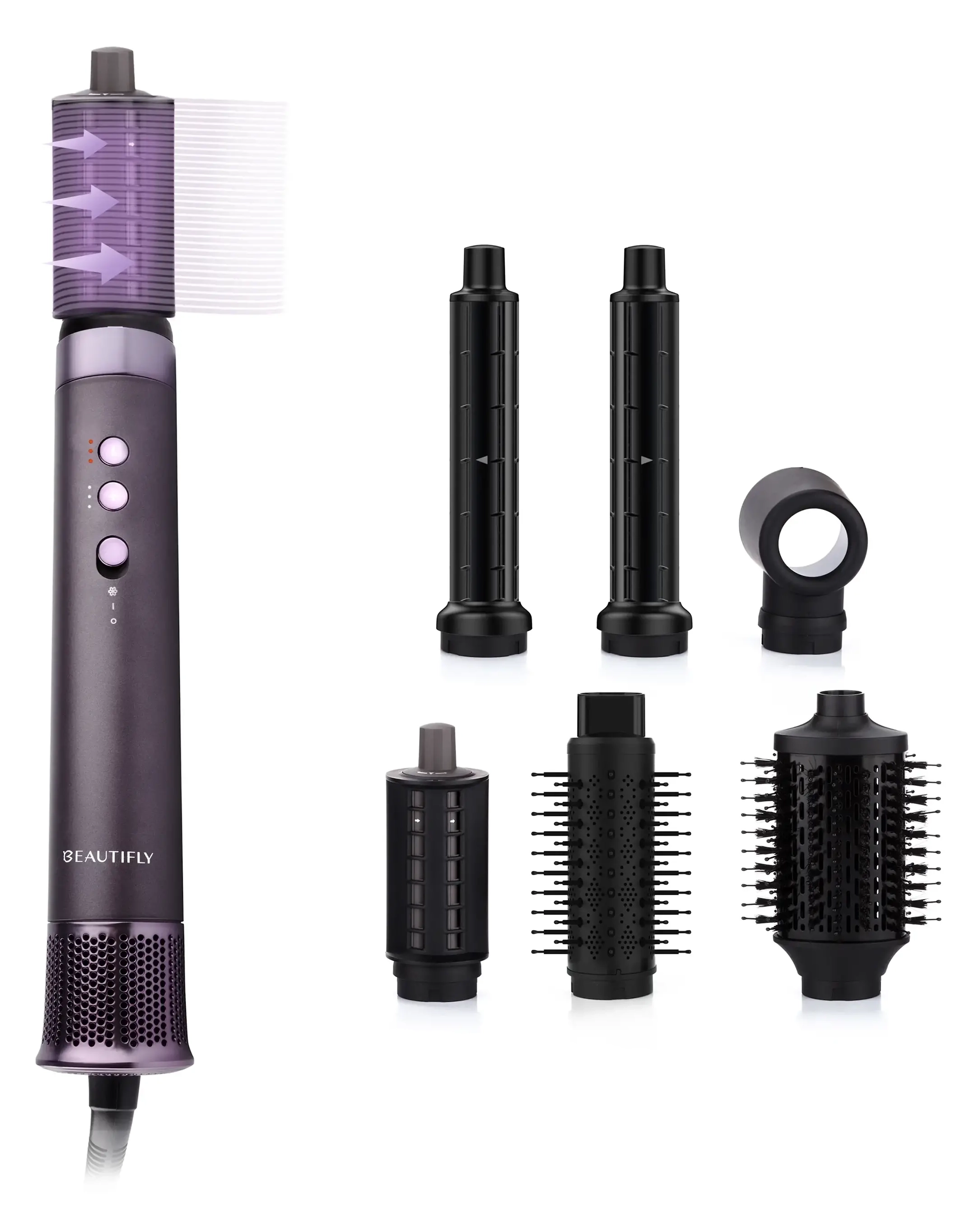 Beautifly Flow Pro Styler Hair 1300W Jonizacja Zimny nawiew Średnica szczotki 30mm