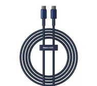 Baseus USB-C do USB-C Tungsten Gold 100W 2m Niebieski
