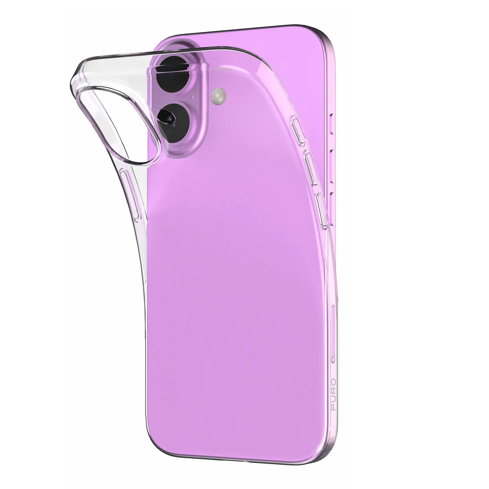 Puro Cover 0.3 Nude do iPhone 16 Plus Przezroczysty