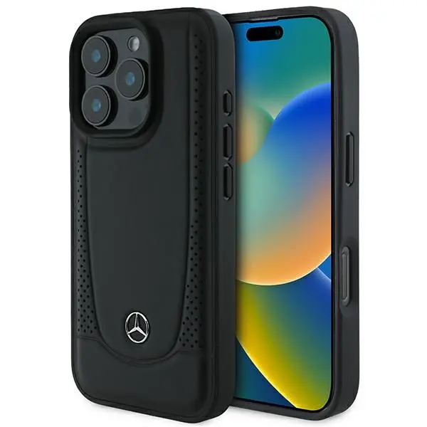 Mercedes-Benz Leather Urban do iPhone 16 Pro Czarny