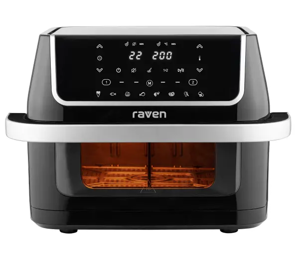 Raven EFN008 Frytkownica niskotłuszczowa 1800W 10l Jedna duża komora lub dwie regulowane