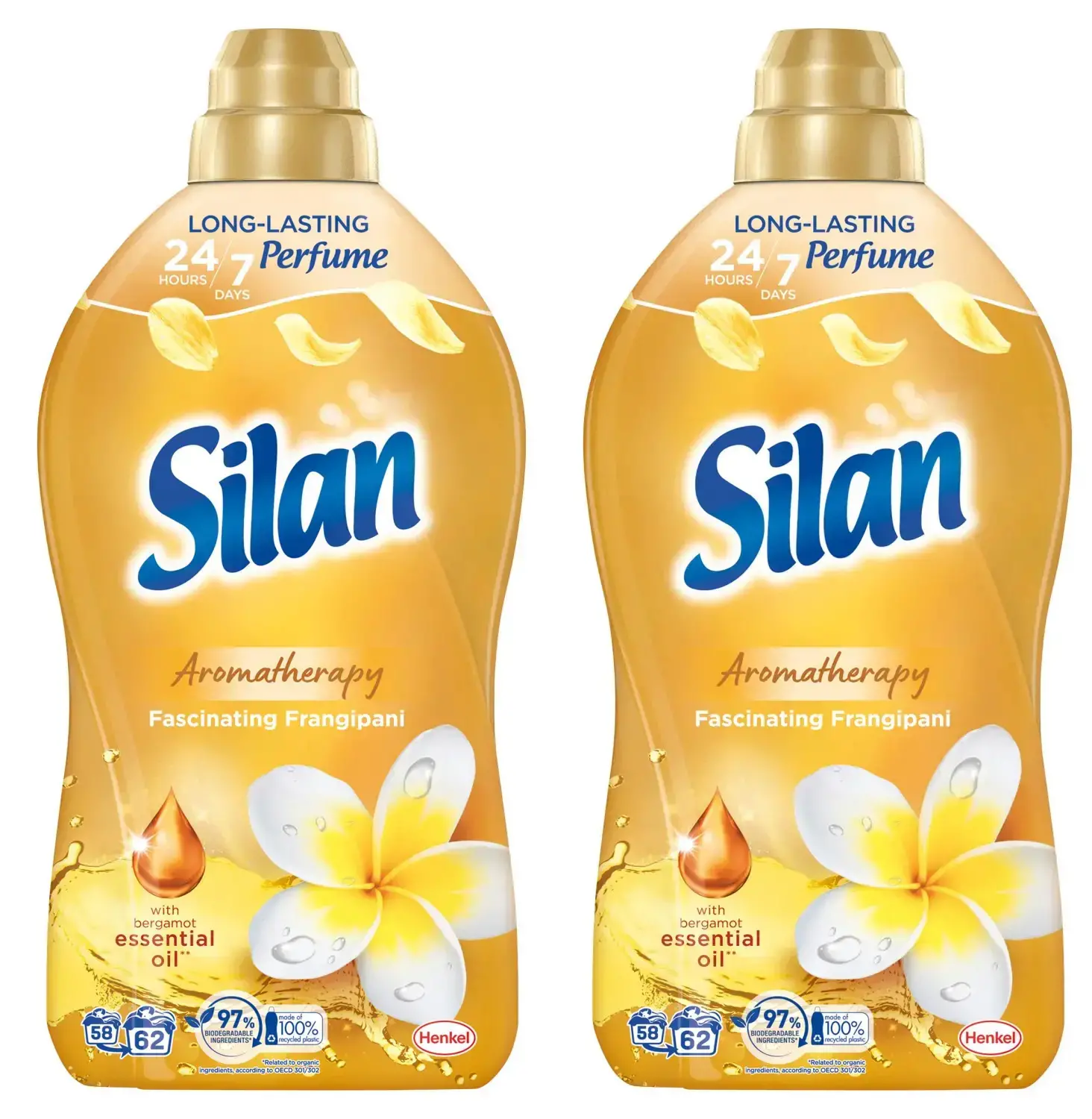 Silan Aromatherapy Fascinating Frangipani 124 prania zestaw 2x1,364l