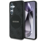 Guess 4G Round Patch Classic Logo MagSafe do Galaxy S25 Czarny