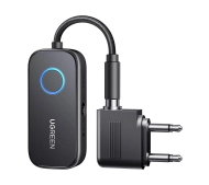 UGREEN CM671 Odbiornik / nadajnik Bluetooth 5.3 mini jack 3.5mm, 300mAh + adapter samolotowy