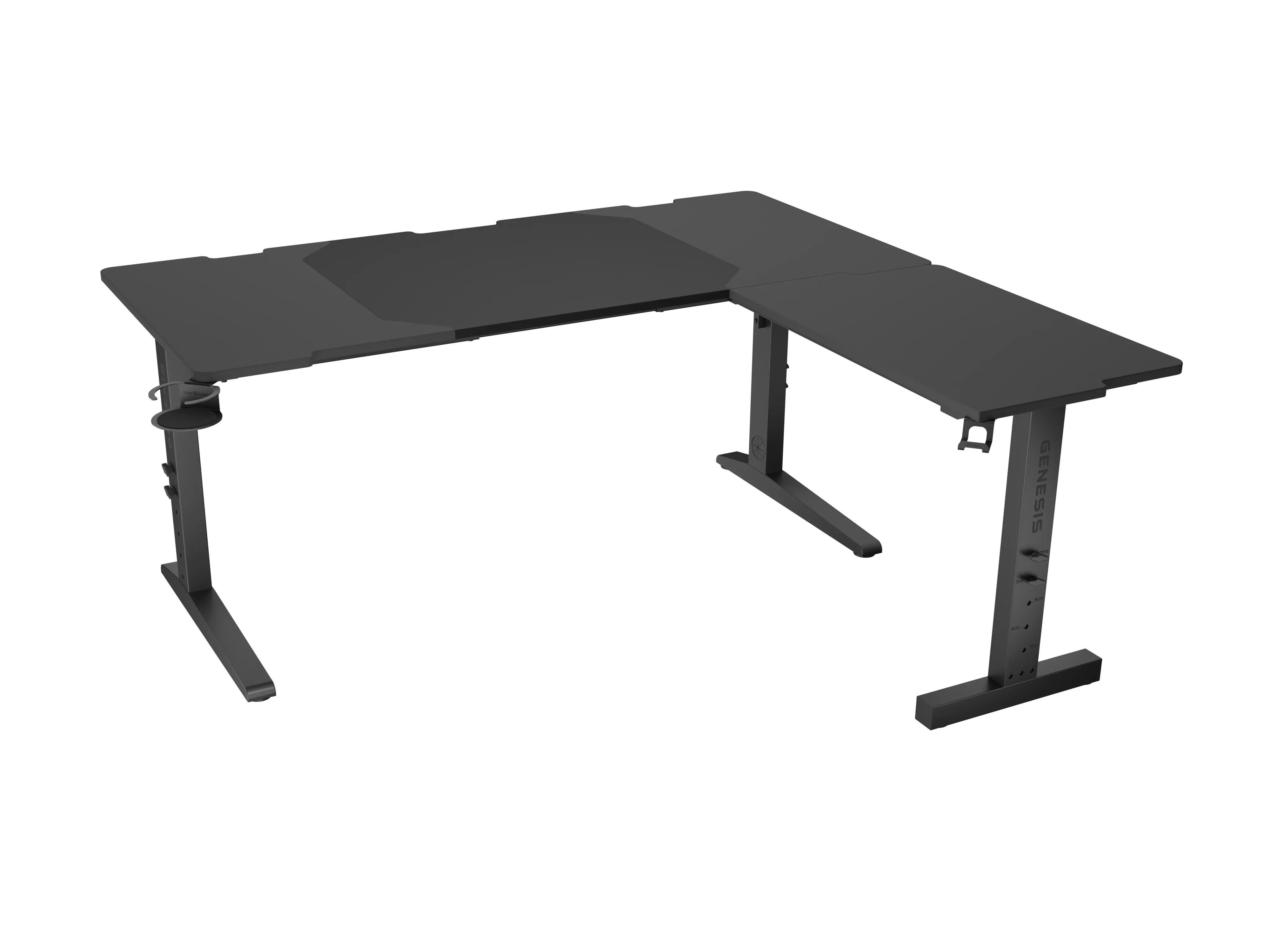 Genesis Holm Modular 160 Corner 160cm Regulacja wysokości Czarny