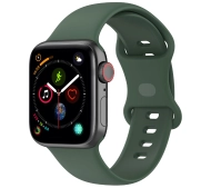 Bizon Strap Watch Silicone S do Apple Watch 38/40/41/42mm Ciemno-zielony