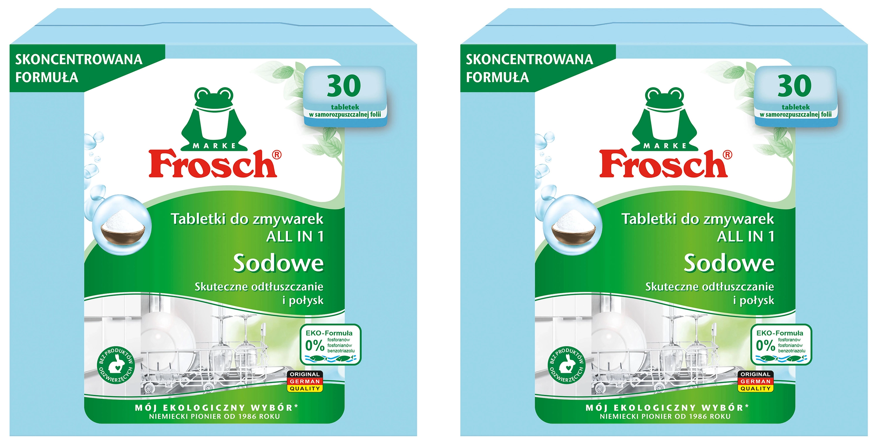 Frosch All in 1 sodowe zestaw 2 x 30szt.
