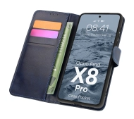 Bizon z klapką Pocket do Oppo Find X8 Pro Granatowy
