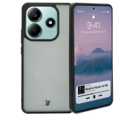 Bizon Angelo do Xiaomi Redmi Note 14 5G Przydymione z czarną ramką