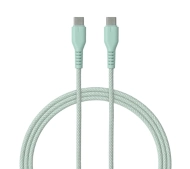QUALO USB-C do USB-C 1,5m 3A Miętowy