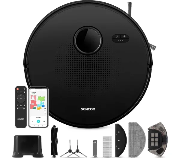 Sencor SRV 9020BK Funkcja mopowania Tworzenie mapy pomieszczenia 60dB