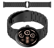 Bizon ze stali nierdzewnej Aura do Google Pixel Watch 4/3/2/1 41mm Czarny