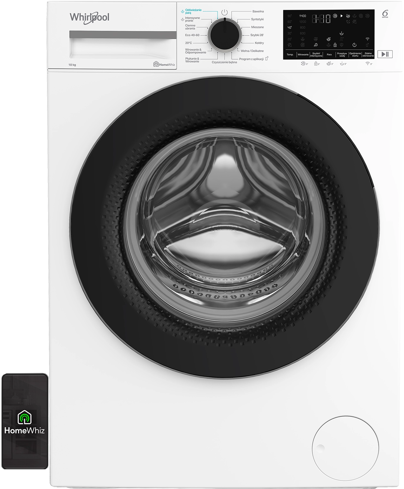 Whirlpool WAM09WBPL AI AdaptiveWash Funkcje AI 10kg 1400obr/min Zdalne sterowanie