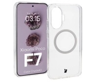 Bizon CrystalO z MagSafe do Xiaomi POCO F7 Przezroczyste
