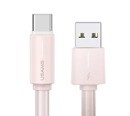 USAMS 3A YU Series USB-C do USB-A 1m Różowy