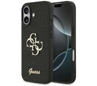 Guess Fixed Glitter Big 4G do iPhone 17 Czarny