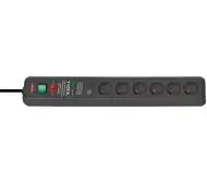 Brennenstuhl Secure-Tec 144106 6 gniazd 3m Antracyt