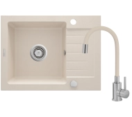 Deante ZQZ_511A Beżowy + bateria BOC_5720 Beżowy