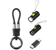 4smarts 541488 Zestaw adapter USB-C do USB-C zapalniczka, brelok, latarka Czarny