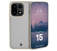Bizon MatteO do OnePlus 15 Półprzezroczyste z beżową ramką
