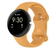 Bizon Strap Watch Silicone S do Google Pixel Watch 4 / 3 45mm Żółty
