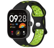 Bizon Strap Watch Octo do Xiaomi Smart Band 8 Pro / 9 Pro / Redmi Watch 4 / 5 Czarno-zielony