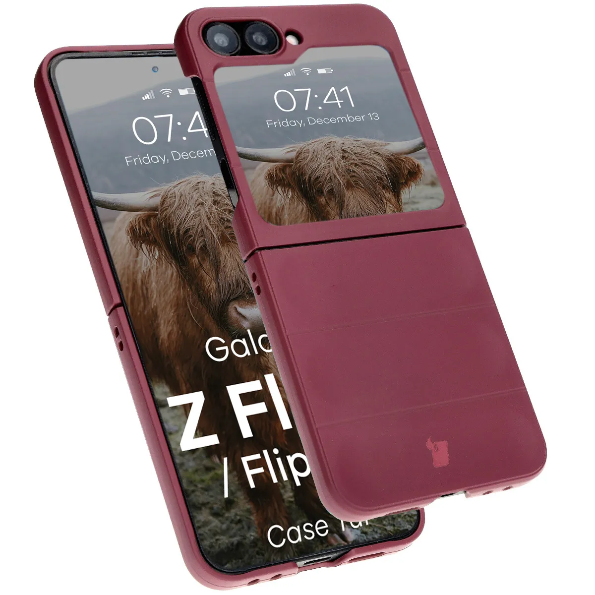 Bizon Tur do Samsung Galaxy Z Flip7 FE / Samsung Galaxy Z Flip6 Burgundowy