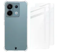 Bizon etui + 2x szkło hartowane Clear Pack do Xiaomi Poco M6 Pro 4G / Redmi Note 13 Pro 4G