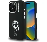 Karl Lagerfeld Silicone Karl Sketch MagSafe do iPhone 16 Pro Czarny