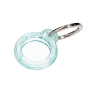 Bizon z kółkiem do kluczy Case Locator Keychain do AirTag Przezroczysto-miętowy