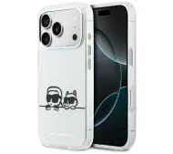 Karl Lagerfeld IML Karl & Choupette Peekaboo Logo MagSafe do iPhone 17 Pro Biały