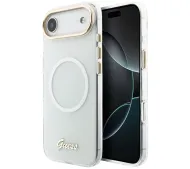 Guess IML Gradient Script Metal MagSafe do iPhone Air Biały
